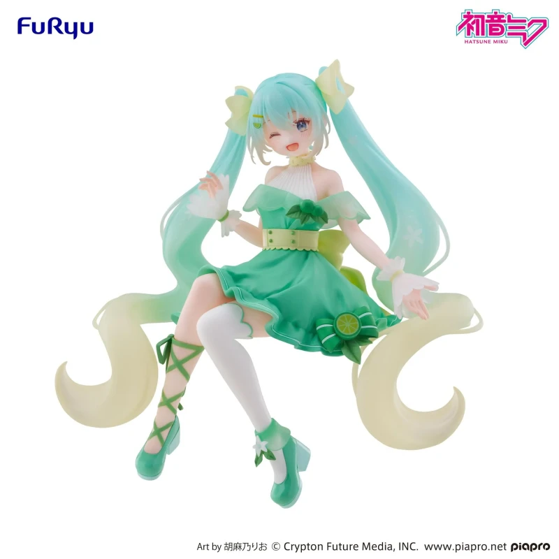 (Pre-order) March 2026 Furyu Prize Hatsune Miku Lime Ver. Ramen Noodle Lid Figure