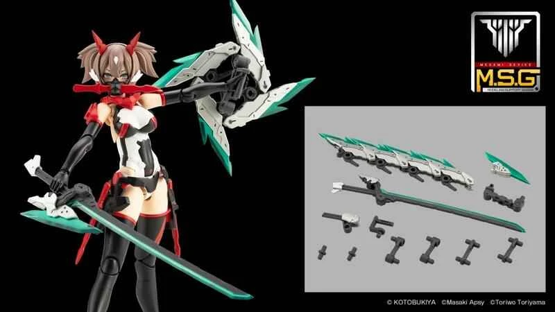 [Pre-order] Kotobukiya Japanese Mega Drive Goddess Device MSG07 Ninja Sword Hayate 1/1 scale model kit, August 25th.