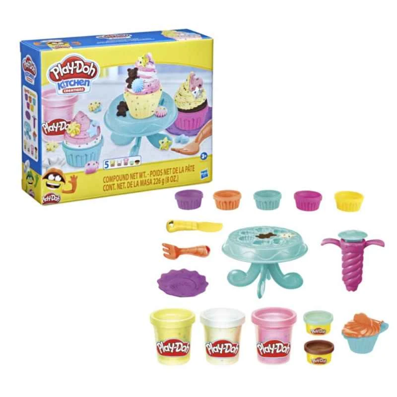 Hasbro Play-Doh Kitchen Food Game Set Cupcake Toy Set