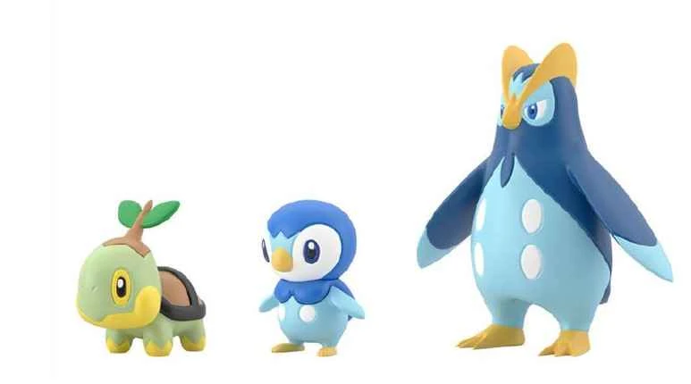 [Pre-order] October 2025 BANDAI Distributed Pokémon SCALE WORLD Sinnoh Region Turtwig & Piplup & Prince Box Toy