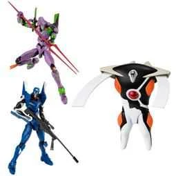 (Pre-order) February 2026 BANDAI Distributor Edition: A set of three Evangelion (EVA-FRAME-DX02) box toys: Unit-01, Unit-00, and the 14th Angel.