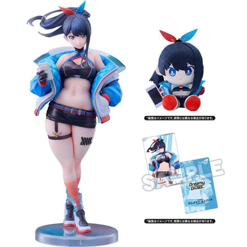 (Solarain) GRIDMAN UNIVERSE Rikka Takarada Dreamy Divas Doll Set 1/7 Scale with Bonus