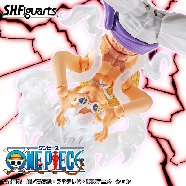 (Pre-order) October 2025 BANDAI Distributed SHF One Piece Monkey D. Luffy Gear 5 Future Island Egghead Arc Articulated Figure