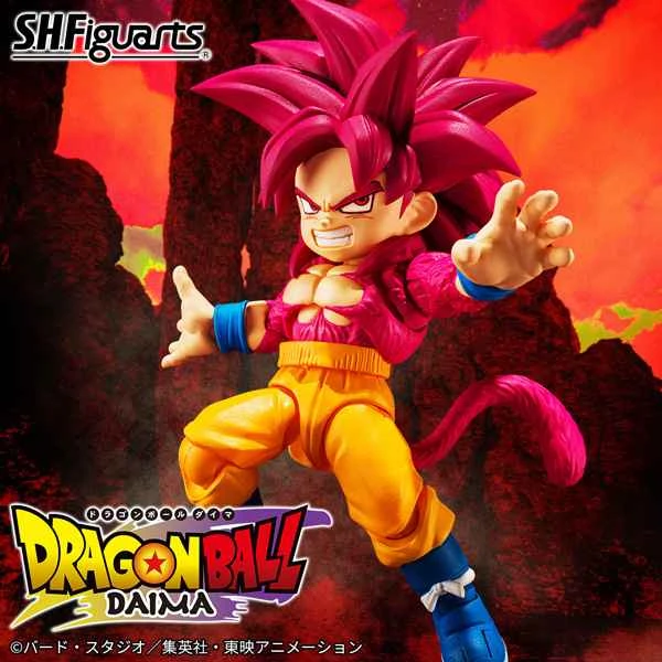 [Pre-order] December 2025 BANDAI Distributed SHF Dragon Ball Super Saiyan 4 Son Goku MINI DAIMA Action Figure