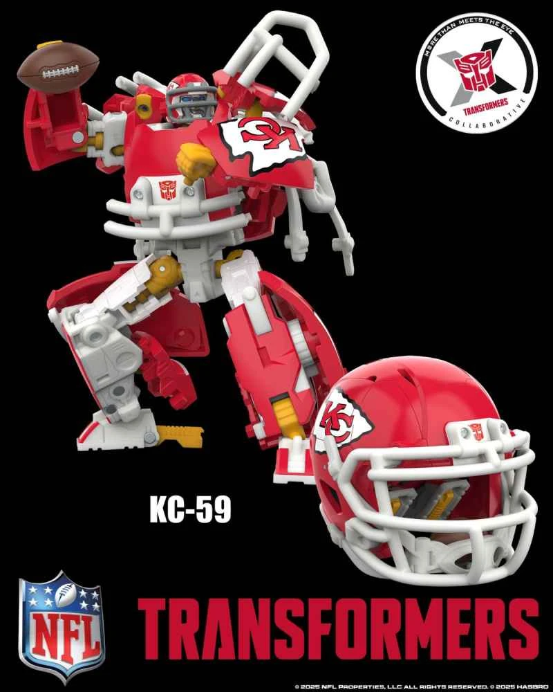 Hasbro Transformers Generations Collaboration Series NFL KC-59 Kansas City Chiefs