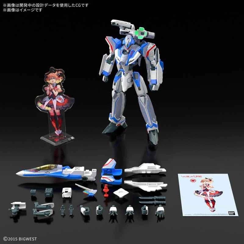 [Pre-order] July 2025 BANDAI Distributor Version Assembly Model HG 1/100 Macross VF-31J Hero (Hayabusa/Immelman's Unit) Deluxe Set