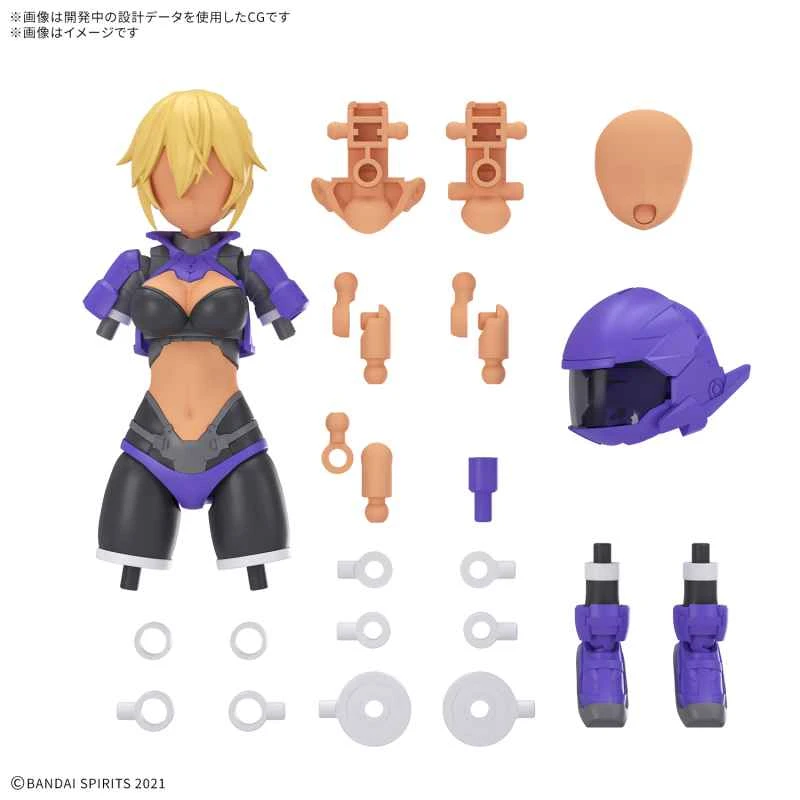 (Pre-order) February 2026 BANDAI Distributor Version Assembled Model 30MS Series Assembled Girl Light Combat Accessory Set 25 (Speed-Up Kit γ) [Color C]
