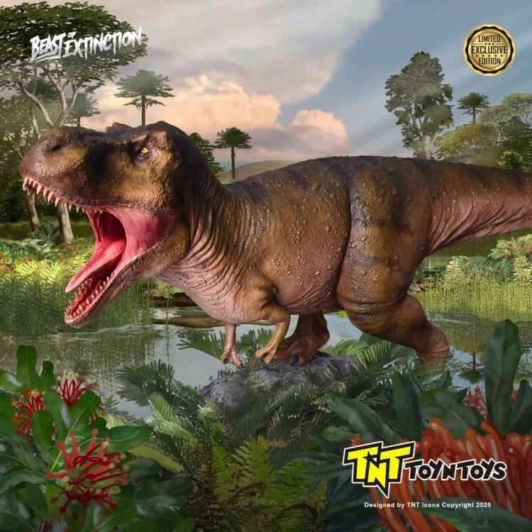 (Pre-order) April 2026 Toyntoys Distributor Edition Beast of Extinction Tyrannosaurus Rex Striped Limited Edition 45cm Statue