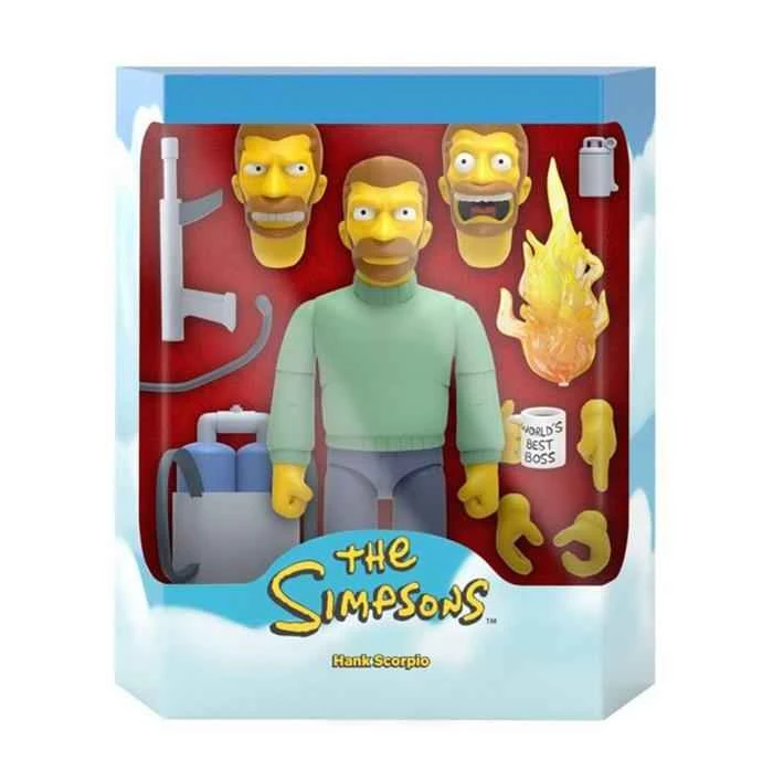 [In Stock] SUPER7 Authorized Version of The Simpsons Hank Scopio 7-inch Action Figure
