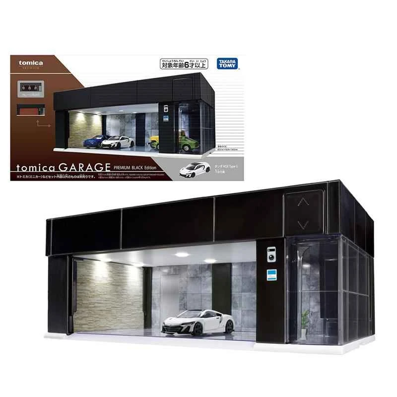 (TOMICA) Mini Electric Car Garage - Black