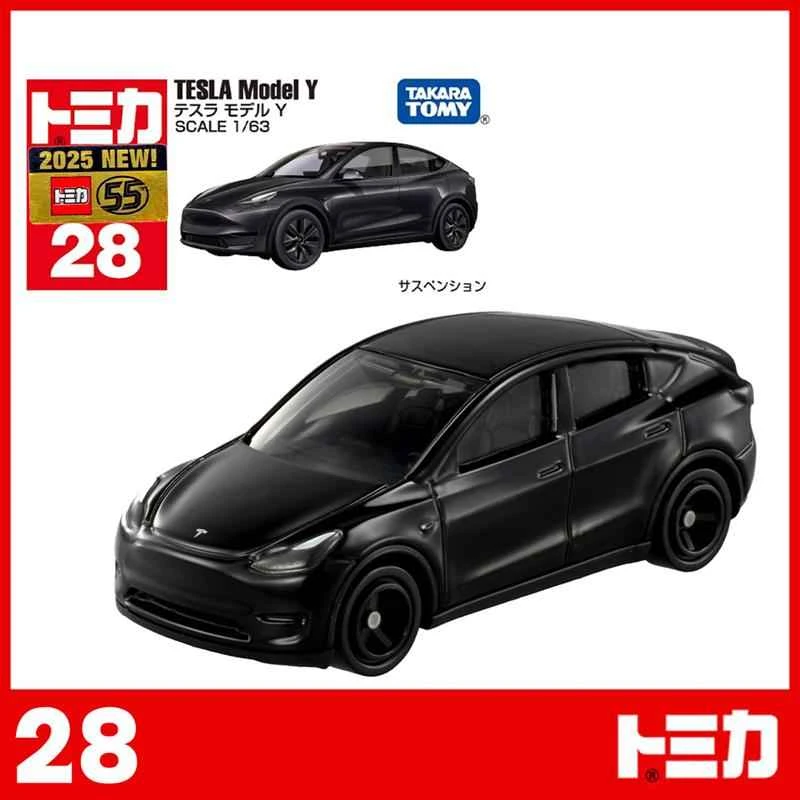 【TOMICA】 The world of automobiles: the beautiful Tesla Model Y No. 28