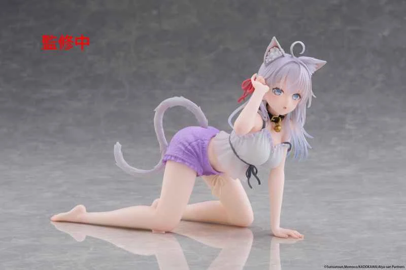 (Pre-order) September 25th, TAITO Prize Figure Desktop Cute - Ellie, the girl next to me who occasionally whispers in Russian to hide her embarrassment (Cat Ear Loungewear Ver.)