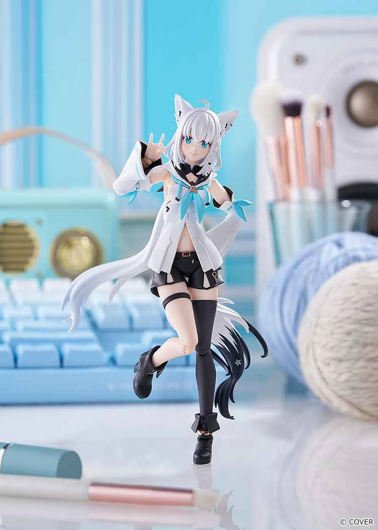 (Pre-order) September 2026 Max Factory licensed figma hololive Shirakami Fubuki posable figure.