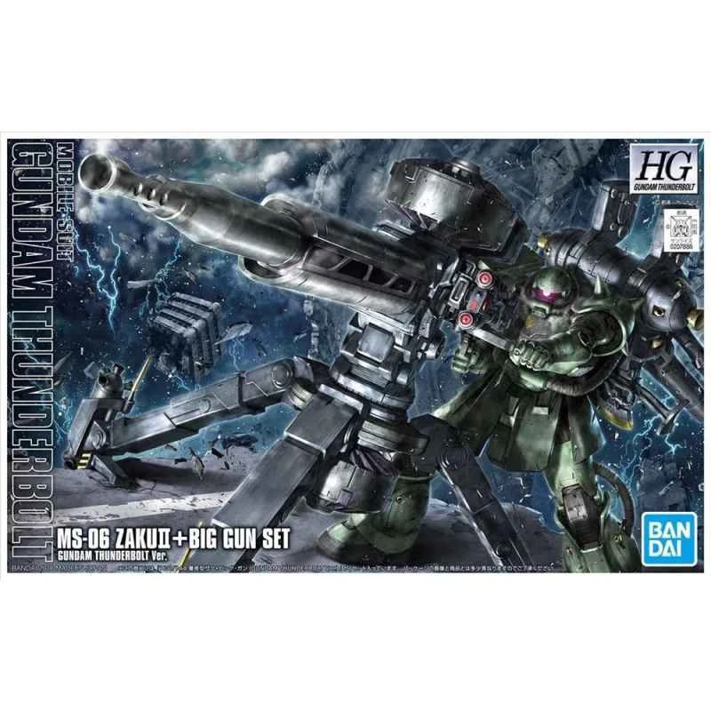 (BANDAI) Distributor Version Assembly Model HG 1/144 Gundam Thunderbolt MS-06 Mass Production Type Zaku II + Cannon Thunderbolt Anime Color Scheme