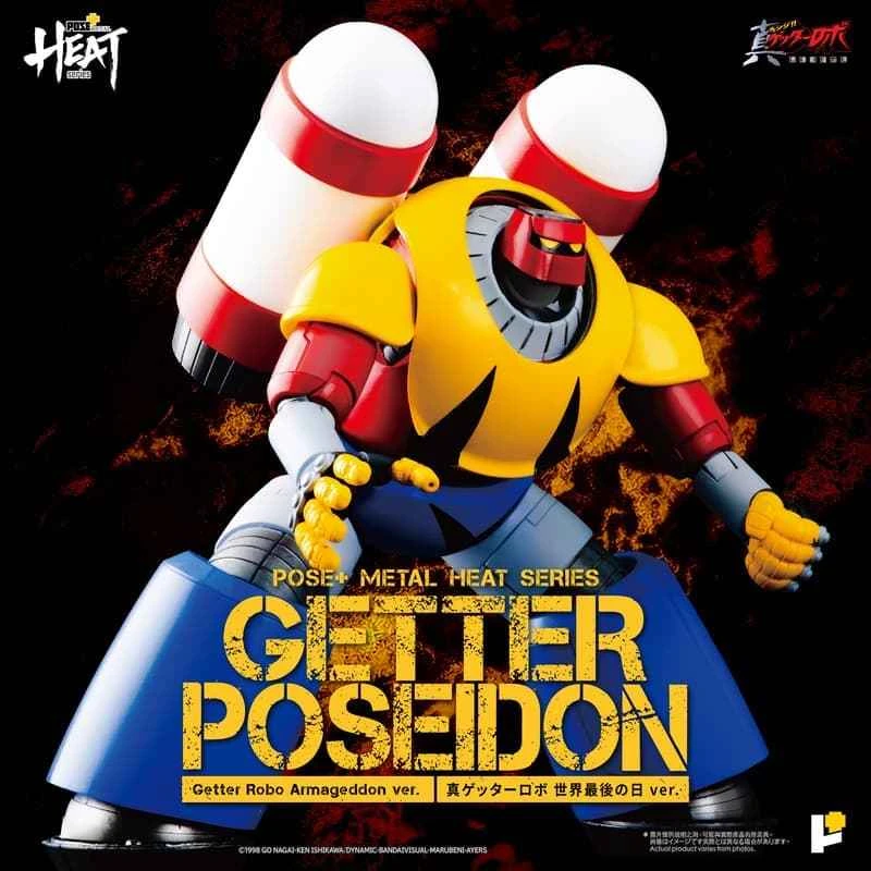 (Pre-order) December 2025 POSE+ Distributor Version METAL HEAT Series True Getter World's Last Day Getter Poseidon Alloy Articulated Complete Figure