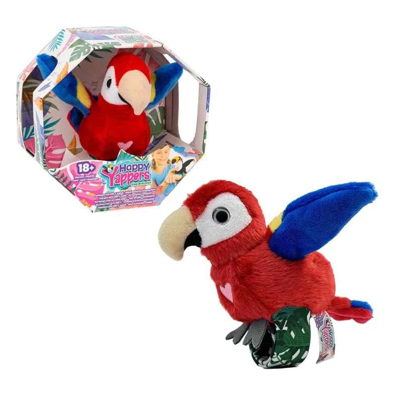 (Happy Yapper) Children's Sound Interactive Toy - Happy Little Squeak Red Parrot
